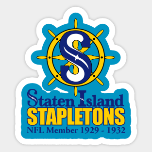 Staton Island Stapletons modern Sticker